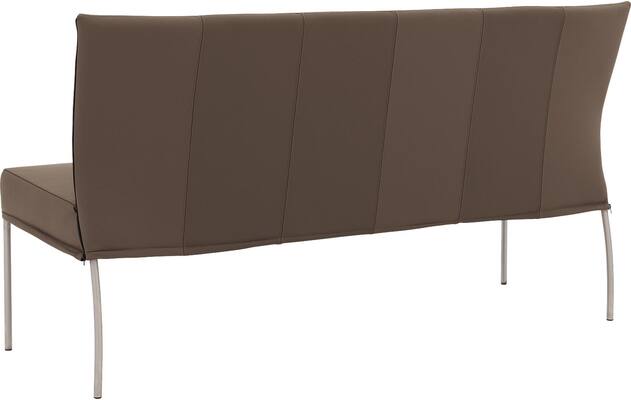 Goossens eetkamerbank funk bruin leer - 8227353-02