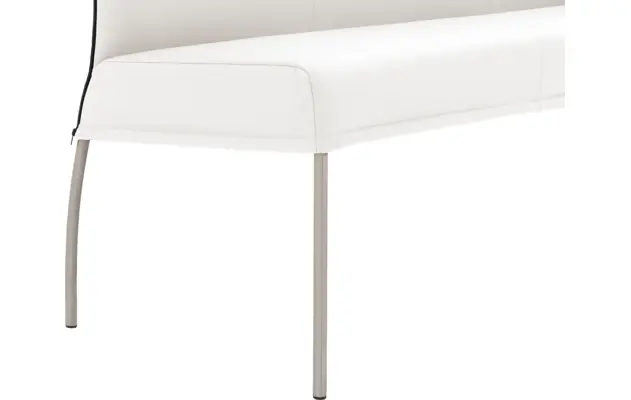 Goossens eetkamerbank funk wit leer - 8227354-05