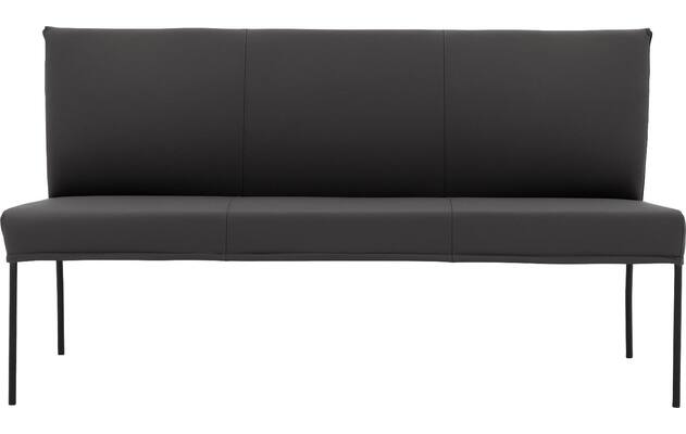 Goossens eetkamerbank funk grijs leer - 8227368-03