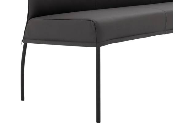 Goossens eetkamerbank funk grijs leer - 8227368-05