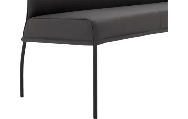 Goossens eetkamerbank funk grijs leer - 8227368-05