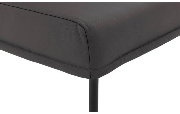 Goossens eetkamerbank funk grijs leer - 8227368-06