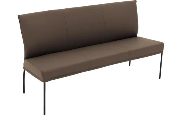 Goossens eetkamerbank funk bruin leer - 8227374-04