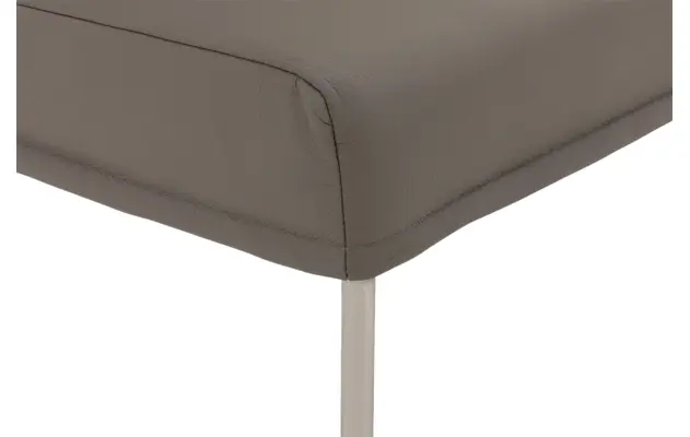 Goossens eetkamerbank funk grijs leer - 8227396-06
