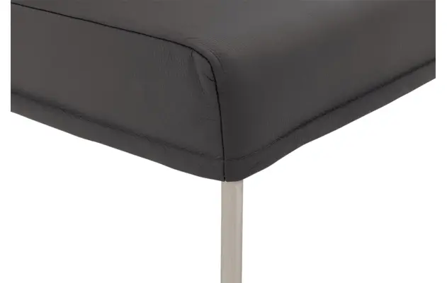Goossens eetkamerbank funk grijs leer - 8227398-06