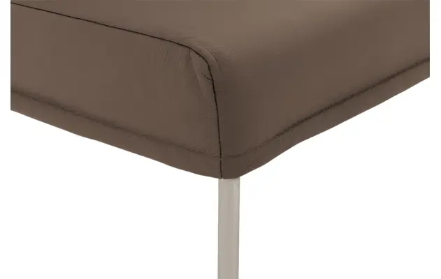 Goossens eetkamerbank funk bruin leer - 8227402-06