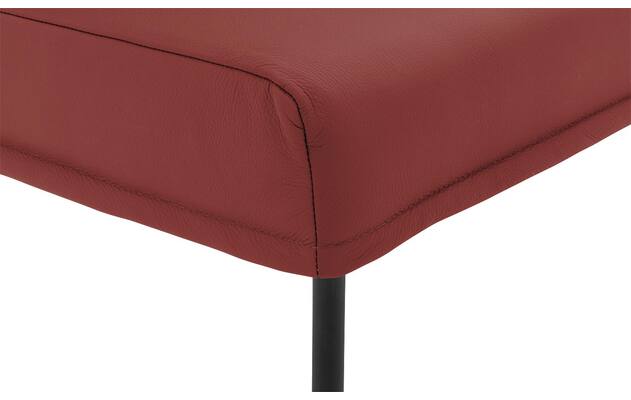 Goossens eetkamerbank funk rood leer - 8227415-06
