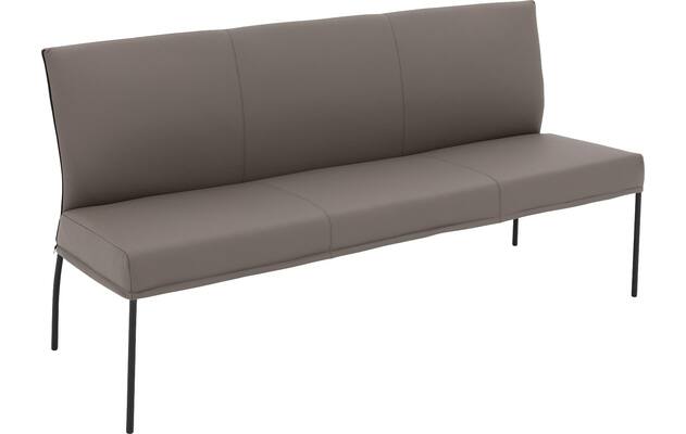 Goossens eetkamerbank funk grijs leer - 8227417-04