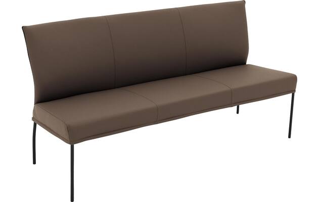 Goossens eetkamerbank funk bruin leer - 8227423-04