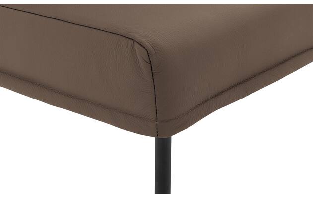 Goossens eetkamerbank funk bruin leer - 8227423-06