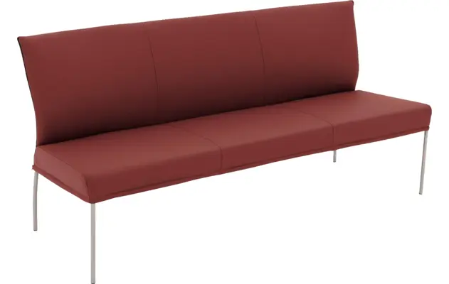 Goossens eetkamerbank funk rood leer - 8227436-04