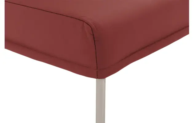 Goossens eetkamerbank funk rood leer - 8227436-06