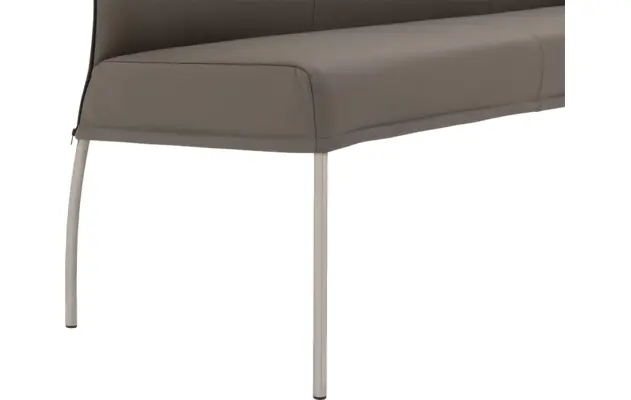 Goossens eetkamerbank funk grijs leer - 8227438-05