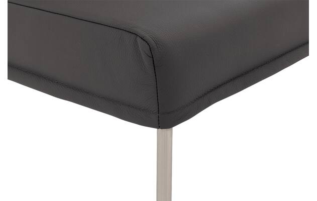 Goossens eetkamerbank funk grijs leer - 8227440-06