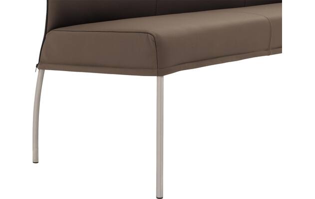 Goossens eetkamerbank funk bruin leer - 8227444-05