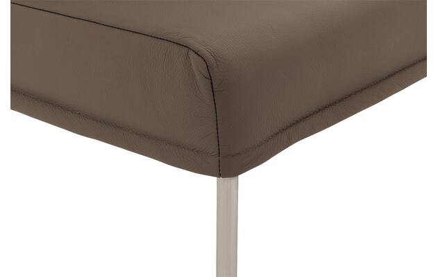 Goossens eetkamerbank funk bruin leer - 8227444-06