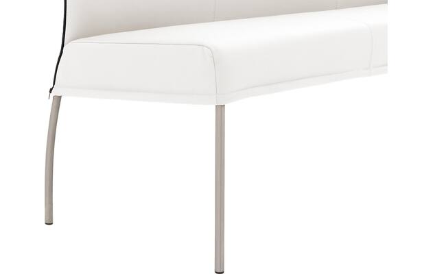 Goossens eetkamerbank funk wit leer - 8227445-05