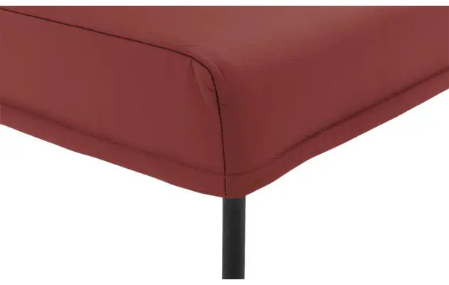 Goossens eetkamerbank funk rood leer - 8227457-06