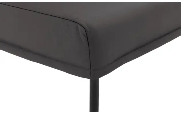 Goossens eetkamerbank funk grijs leer - 8227461-06