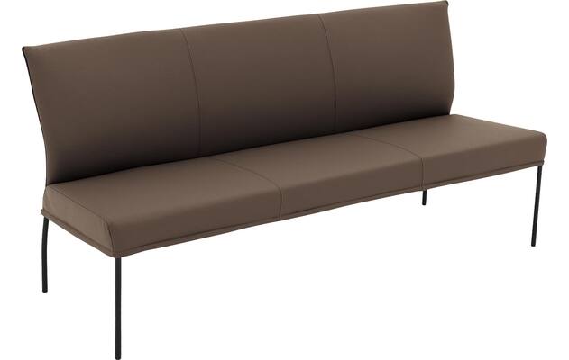 Goossens eetkamerbank funk bruin leer - 8227465-04
