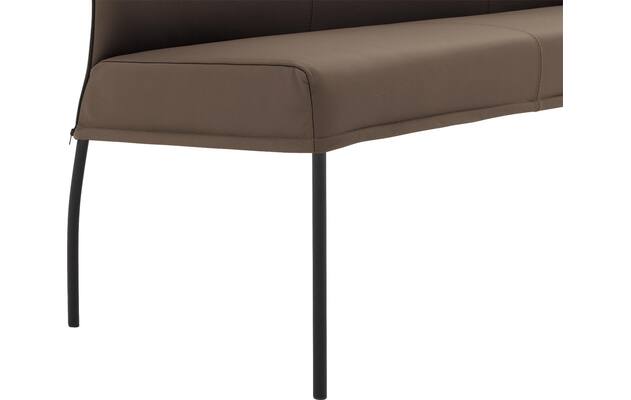 Goossens eetkamerbank funk bruin leer - 8227465-05