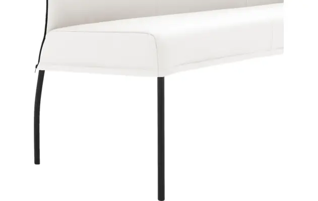 Goossens eetkamerbank funk wit leer - 8227466-05