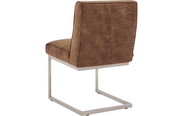 Goossens excellent eetkamerstoel tom bruin leer - 8227613-02