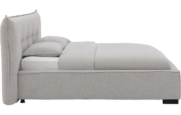 Goossens gestoffeerd bedframe bolzano grijs stof - 8229491-03