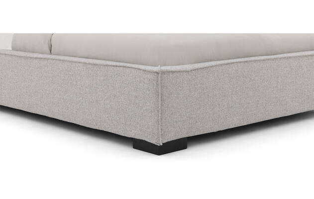 Goossens gestoffeerd bedframe bolzano grijs stof - 8229491-05