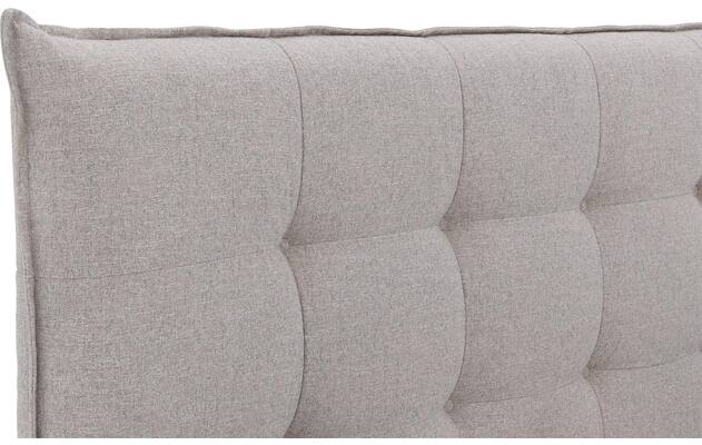 Goossens gestoffeerd bedframe bolzano grijs stof - 8229491-07