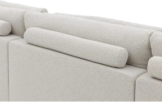 Goossens hoekbank odette wit stof - 8229553-10-gespiegeld