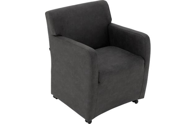 Goossens eetkamerstoel montana grijs micro leer - 8229738-04