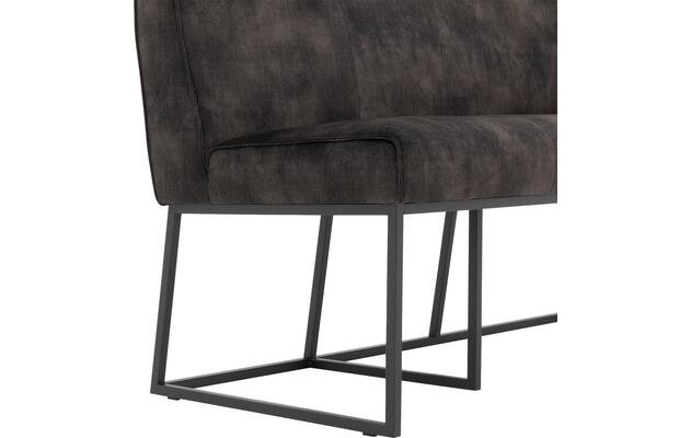 Goossens excellent eetkamerbank tom grijs stof - 8229744-05