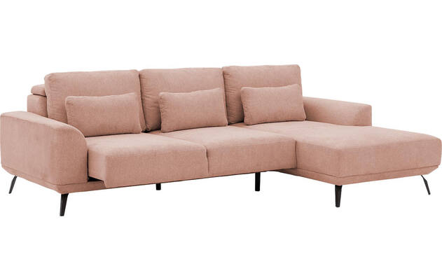 Goossens excellent loungebank princess roze stof - 8229792-03-gespiegeld
