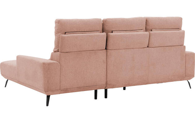 Goossens excellent loungebank princess roze stof - 8229792-08-gespiegeld