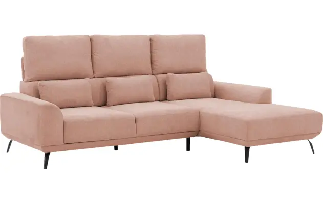 Goossens excellent loungebank princess roze stof - 8229792-10-gespiegeld