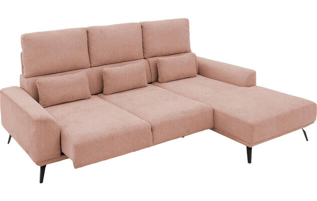 Goossens excellent loungebank princess roze stof - 8229792-12-gespiegeld