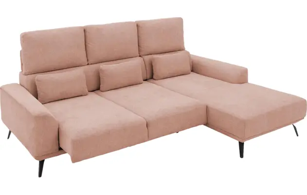 Goossens excellent loungebank princess roze stof - 8229792-12-gespiegeld