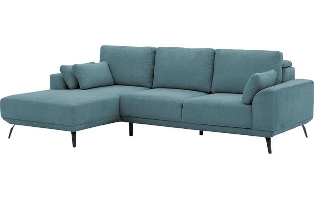 Goossens excellent loungebank princess blauw stof - 8229793-04