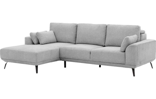 Goossens excellent loungebank princess grijs stof - 8229795-04