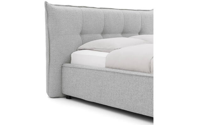 Goossens bedframe bolzano grijs stof - 8229828-04