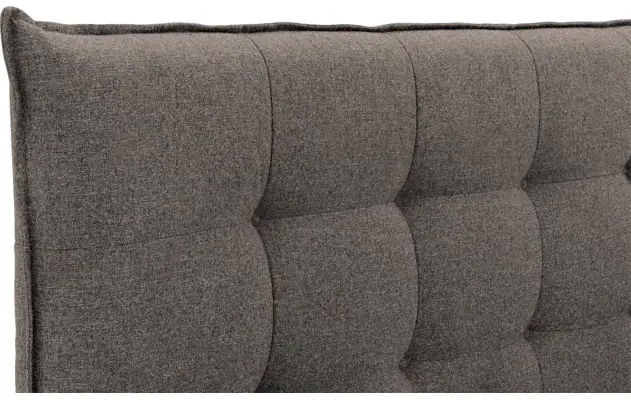 Goossens gestoffeerd bedframe bolzano bruin stof - 8229830-07