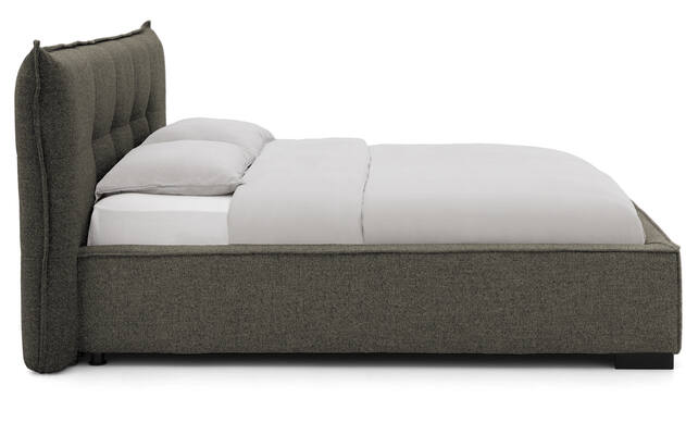Goossens gestoffeerd bedframe bolzano groen stof - 8229831-03