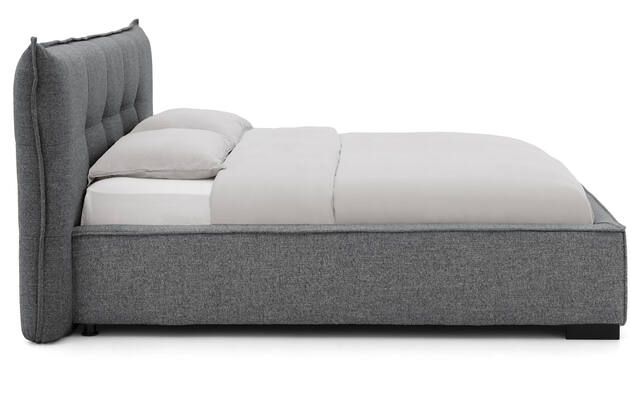 Goossens bedframe bolzano blauw stof - 8229832-03