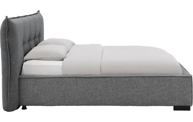 Goossens bedframe bolzano blauw stof - 8229832-03