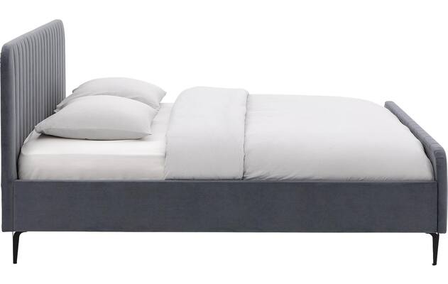 Goossens bedframe attent blauw stof - 8230282-03