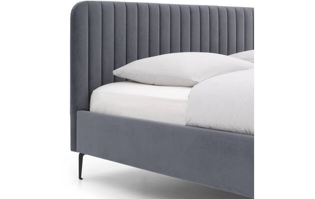 Goossens bedframe attent blauw stof - 8230282-04