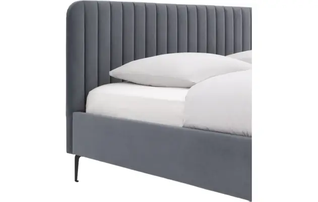 Goossens bedframe attent blauw stof - 8230282-04