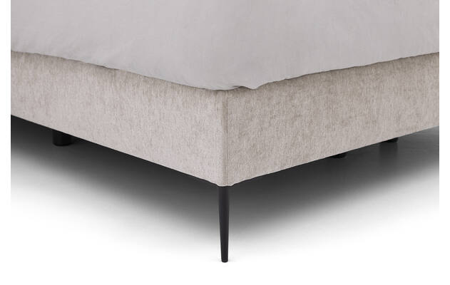 Goossens boxspring ease classic incl matras grijs stof - 8230294-05