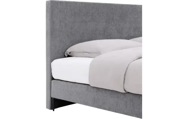Goossens boxspring ease one incl matras grijs stof - 8230507-04